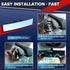 Car Interior Large Rear View Mirror,Universal Car Rearview Mirror Universal Interior Clip On Panoramic Rear View,Reduce Blind Spot Effectively for...