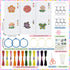 INFUNLY Flower Embroidery Kit Beginner Embroidery Kit with Instructions, 3 Strands, Hoops and Color Threads, Embroidery Cross Stitch Practice Kits...