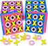 Gamie 5 Inches Foam Tic Tac Toe Mini Board Games (24Pack) Family Games & Classroom Games - Indoor Recess Games for Classroom, Great Travel Games, ...