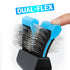 Dual Flex Slicker Brush Dog Brush, Gentle Grooming Tool for Sensitive Dogs & Cats - Ideal for Long Hair, Removes Undercoat, Tangles, and Knots...