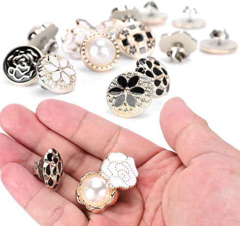 Cover Up Button Pins, 30PCS Brooch Pins for Clothes, Safety Brooch Buttons, Accidental Exposure Prevention Invisible Buttons for Women Girls Cloth...