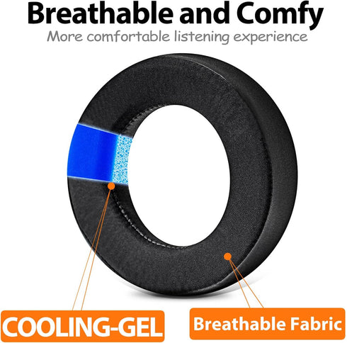 Replacement Earpads Compatible with LucidSound LS20 LS25 LS30 LS40 Headset, Ear Pads Cushions with High-Density Memory Foam (Cooling Gel Fabric)...