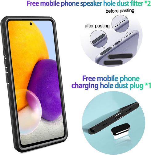 LMDAMZ Wallet Case for Samsung Galaxy A23, Credit Card Slot Sliding Door Hide Portable Design, Heavy Duty Double Layer Hybrid Cushioned Rubber Bum...