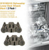 YMDparts 2 Pack Black Dishwasher Lower Rack Wheels for Whirlpool, KitchenAid, Maytag, Kenmore - W10195416, W10195416V, AP5983730, W10105417, PS117...