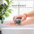 Soap Pocket, Squares Exfoliating Soap Saver Pouch, Body Scrubber Sponge for Bath and Shower (5 Pieces, Gray)...