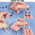 640pcs Gold Earring Beading Hoops Beading Hoop Earring Supplies Golden Brass Round Circle Beaded Kits Findings Ear Nuts Components for Jewelry Mak...
