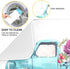 ALAZA Blue Trolley Truck Purple Rose Flower Dish Drying Mat for Kitchen Ccounter Absorbent Microfiber Small Drying Pad Dish mats for Kitchen Count...
