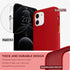 SURPHY Liquid Silicone iPhone 12 Mini Case (5.4") with Microfiber Lining & Camera Protector - Red...
