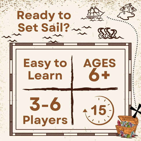 Bake & Co Buccaneer’s Booty: Curse of The Forbidden Treasure The Quick Action Family-Friendly Party Card Game for Adults, Teens & Kids...