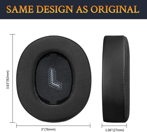 SOULWIT Cooling Gel Replacement Earpads for JBL E55BT(E55 BT) Over-Ear Wireless Headphones, Ear Pads Cushions with Noise Isolation Foam - Black...