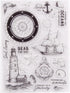 Sailboat Navigation Clear Stamps for Card Making Sea Ocean Lighthouse Transparent Silicone Stamp DIY Scrapbooking Supplies Embossing Paper Card Al...