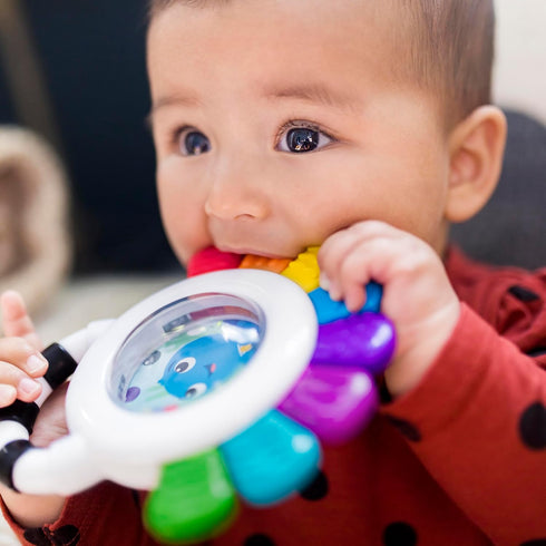 Baby Einstein Outstanding Opus The Octopus Sensory Rattle & Teether Multi-Use Toy, BPA Free & Chillable, 3 Months & up, Multicolored...