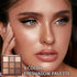 Erinde 9 Colors Eyeshadow Palette, Matte Shimmer Glitter Eye Shadow Palette Makeup, Highly Pigmented Long Lasting Waterproof, Natural Neutral Nude...