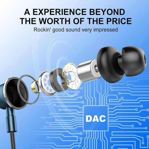 USB C Wired Earbuds, in Ear Earphones USB Type C Headphones for Laptop with Microphone, Magnetic Noise Canceling Headset Compatible for PC iPad Pr...