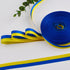 WANDIC 20 Yards Down Syndrome Awareness Satin Ribbon, Yellow & Blue Ribbon World Down Syndrome Day Ribbon for Gift Wrapping, Brooch Making...