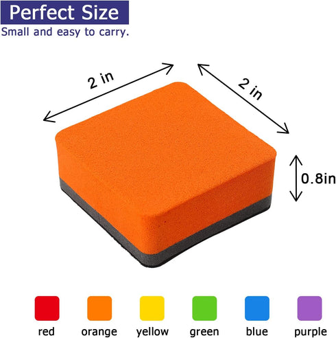 Tamaki 12 Pack Magnetic Whiteboard Eraser, Dry Eraser Board Erasers, Dry Erasers for White Board, Whiteboard Erasers for Kids Classroom, 6 Colors,...