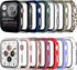 14 Pack Apple Watch Case with Tempered Glass Screen Protector for Apple Watch Series 9/8/7 45mm,Anotch Full Coverage Hard PC Protective Cover HD U...
