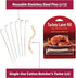 HIC Kitchen Roasting Holiday Turkey Lacer Kit, Cotton Butcher’s Twine with Reusable Stainless Steel Pins, Set of 2...