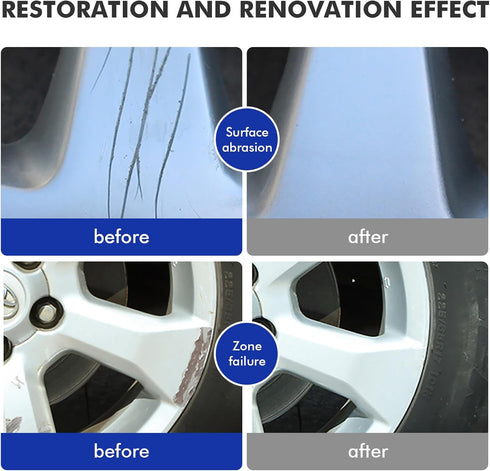 Mirror Silver Rim Touch Up Paint, Automotive Touch Up Paint Bottles with Brush, Car Wheel Scratch Repair Touch Up Paint, Quick and Easy Fix Rim Sc...