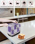 Toaster Cover 2 Slice, Abstract Purple Brown Gray Geometric Paint Art Graffiti Bread Maker Cover Toaster Dust Cover with Pockets, Dust-Proof Cover...