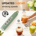 YUSWKO Granite Green Handheld Milk Frother Wand for Coffee, Rechargeable Electric Whisk with 3 Heads 3 Speeds Drink Mixer Coffee Frother For Latte...