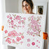 FINGERINSPIRE 4 Pcs Cherry Blossoms Stencils 11.7x8.3 inch Cherry Blossom Branch Stencils Plastic Floral Flower Pattern Stencils Sets DIY Home Dec...