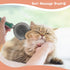 WishLotus Pet Brush, Double Sided Massaging Cat Hair Brush Retractable Self Cleaning Soft Pet Grooming Brush with Comfortable Handle for Grooming ...