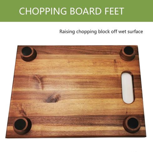Wooden Cutting Board Feet - wooden chopping board feet with non-slip silicone feet for butcher block cutting board feet silicone Wooden Cutting Bo...