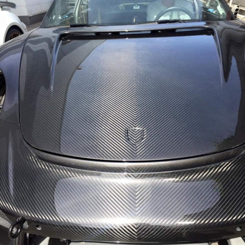 DIYAH 5D High Gloss Black Carbon Fiber Vinyl 12" x 60" / 1 FT x 5 FT Bubble Free Air Release Car Wrap Film Automotive DIY Decals with Hand Tools...