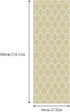Modern Geometric Hexagonal Yellow peelable Adhesive Wallpaper Removable Wallpaper Home Living Room Cabinet Bathroom Contact Paper Waterproof Oil a...