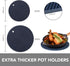 Joyhalo Trivets for Hot Dishes - Hot Pads for Kitchen, Silicone Pot Holders for Hot Pots and Pans, Silicone Mats for Kitchen Countertops, Table, F...