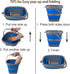 Collapsible Bucket with 1.32 Gallon (5L), Small Plastic Bucket for Sand or Beach, Portable Water Bucket for Cleaning, Fishing Water Pail...