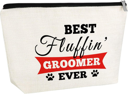 Thank You Gift Dog Groomer Gift for Women Pet Groomer Gift for Dog Stylist Makeup Bag Dog Hairdresser Cosmetic Bag Dog Groomer Gift for Dog Groomi...