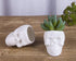VanEnjoy Set of 3 Ceramic Skull succulent Pots and Planters Creative Cactus Plant Pot Pen Pencil Holder, Home Office Bedroom desk Decoration...