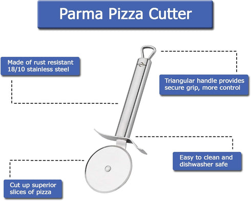 Parma Pizza Cutting Wheel in 18/10 Stainless Steel...