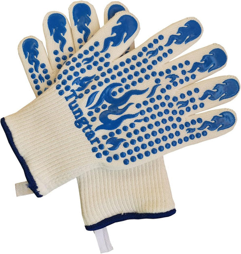 Oven Mitts heat resistant BBQ Proof Glove 11Inch 1472? Grill Glove Proof Heat for women men BBQ Gloves Gift Set Cooking Gloves for Cooking, Grilli...