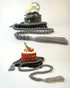 Wooden Beads Garland with Tassels, 61 Inch Grey Wood Bead Garland, Modern Farmhouse Decor, Boho Home Decor Clearance...