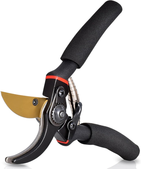 Bypass Pruning Shears Max.1-1/4" Handheld Garden Tools Plant Scissors Trimming Gardening Pruners Clippers Advanced Carbon Tool Steel...
