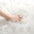 Ashler faux fur rug, Fluffy Shaggy Area Rug Ultra Soft 3 x 5 Feet Rectangle Fur Rug White Fuzzy Rug Machine Washable Shag Rug, Nursery Decor Throw...