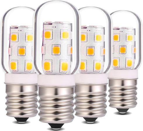 LED Microwave Appliance Light Bulb for Refrigerator Range Hood Over Stove Equivalent 40W Incandescent Bulb E17 Intermediate Screw Base 120V 3W 360...