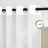 NICETOWN Airy Sheer Window Curtains 54 inch Length for Bedroom, Grommet Solid Ivory Voile Sheer Texture Soft Window Treatment for Bathroom/Living ...