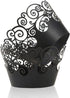 Cupcake Wrappers, KPOSIYA 100 Pack Cupcake Wraps Filigree Artistic Bake Cake Paper Cup Little Vine Laser Cut Liner Baking Cups Muffin Case Trays f...
