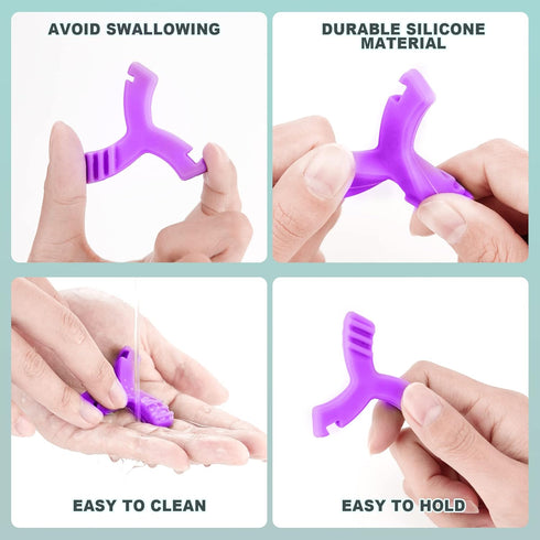 Chewies for Invisalign Aligner, DLENP 8 PCS Y-Shaped Chewies for Aligner Trays Seater Orthodontic Munchies for Invisalign (2 Pcs Unflavored,2 Pcs ...