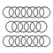 20pcs Nitrile Rubber O-Rings 32mm OD 25mm ID 3.5mm Width,Metric Nitrile Rubber Sealing Gasket for Automotive Machine Plumbing...