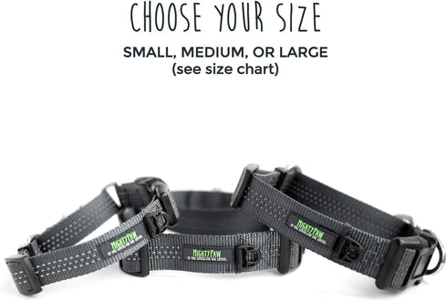 Mighty Paw Martingale Nylon Training Collar. Our Trainer Approved Limited Slip Collar. Modified Cinch Collar for Controlled Force for Optimal Trai...