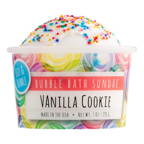 Fizz and Bubble, Bubble Bath Sundae, 7oz. (1-pack) - Scented Bath Bomb, Moisturizing for Dry Skin, Soothing, Nourishing, Handmade Gift Ideas for H...