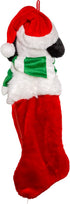 Peanuts Kurt Adler 21-Inch Snoopy Plush Head Stocking with Snowflake Dangles...