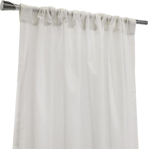 Weathershield Insulated Sheer Rod Pocket Curtain Panel 50 x 84 in White...