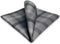 S&W SHLAX&WING Ties for Men Necktie Gray Check Extra Long Matching Pocket Square...