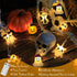Halloween Lights Outdoor, 15FT Battery Operated Halloween Lights 30 LED 3D Ghost Tombstone Bat Pumpkin String Lights with Timer, 8 Lighting Modes ...